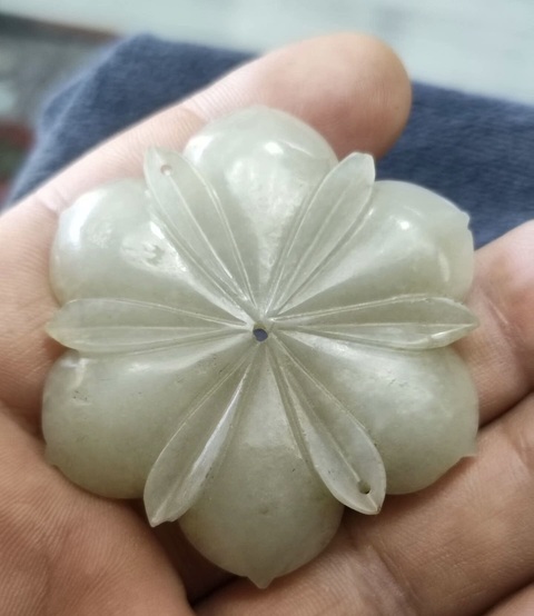 古玩玉器和田玉雕“帽花”真品鑒賞圖