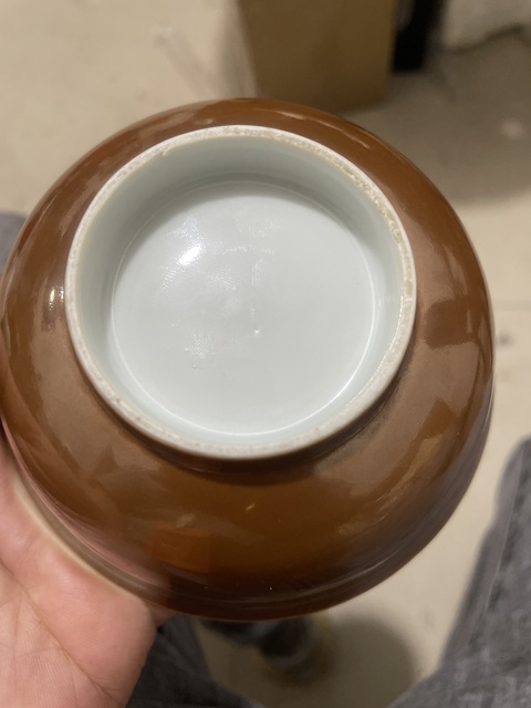 古玩陶瓷紫金釉碗真品鑒賞圖