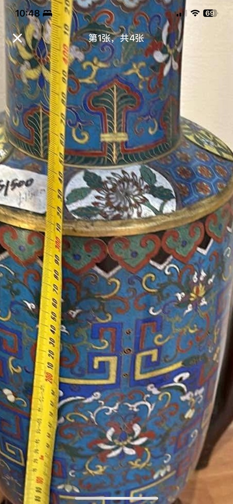 古玩銅器景泰藍(lán)瓶真品鑒賞圖