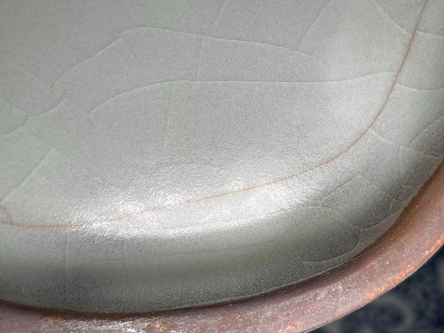 古玩陶瓷現代仿官釉瓶真品鑒賞圖