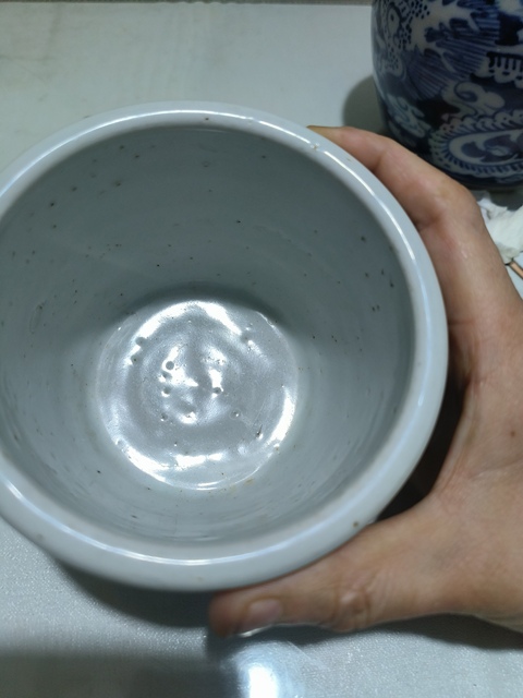 古玩陶瓷晚清青花龍紋香爐真品鑒賞圖