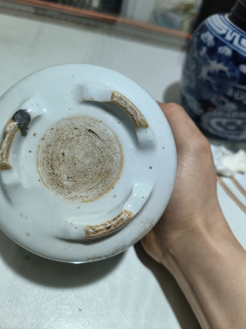 古玩陶瓷晚清青花龍紋香爐真品鑒賞圖