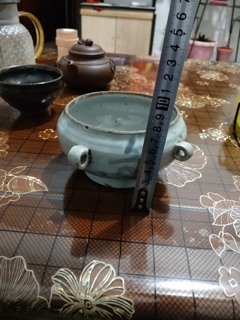 古玩陶瓷青花花卉紋香爐拍賣,當前價格1888元