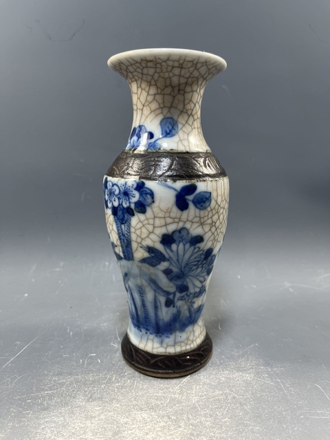 古玩陶瓷【清晚】哥釉青花花鳥紋觀音瓶【傳世佳品】【收藏珍品】拍賣,當前價格0元