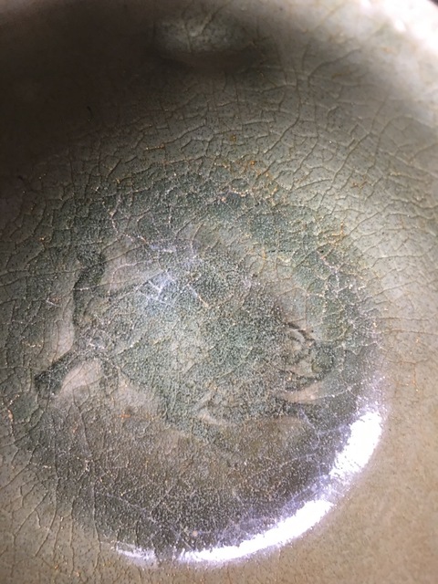 古玩陶瓷龍泉青瓷魚紋高足杯真品鑒賞圖