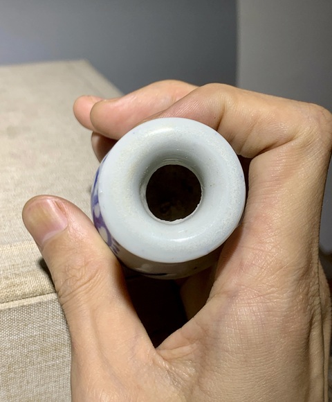 古玩陶瓷青花花卉紋玉壺春瓶拍賣，當前價格800元