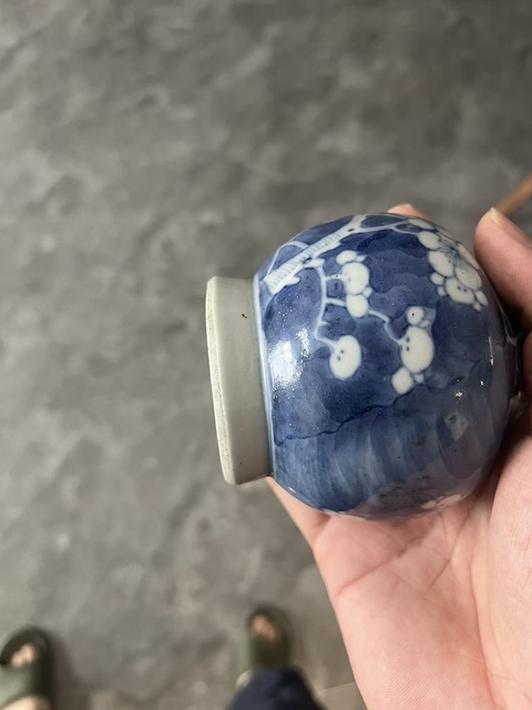古玩陶瓷光緒青花冰梅瓶真品鑒賞圖