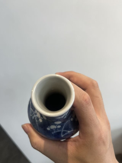 古玩陶瓷光緒青花冰梅瓶真品鑒賞圖