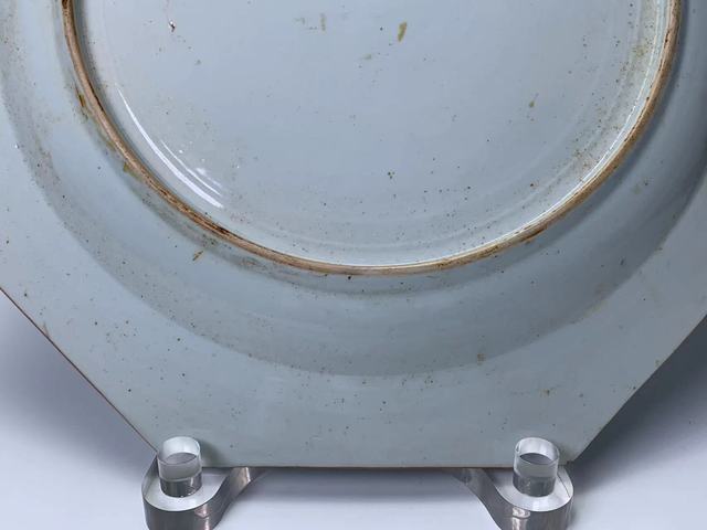 古玩陶瓷清乾隆·青花花卉紋八方盤拍賣,當前價格188元