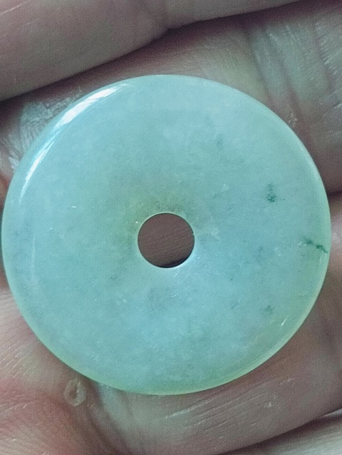 古玩玉器天然翡翠“平安扣”拍賣,當前價格78元