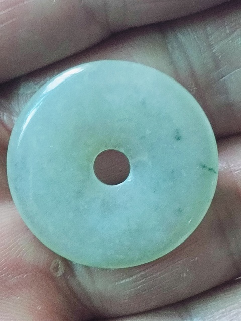 古玩玉器天然翡翠“平安扣”拍賣,當前價格78元