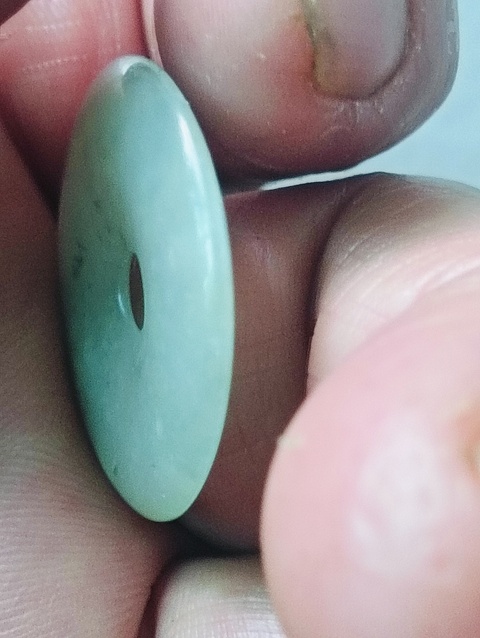 古玩玉器天然翡翠“平安扣”拍賣,當前價格78元
