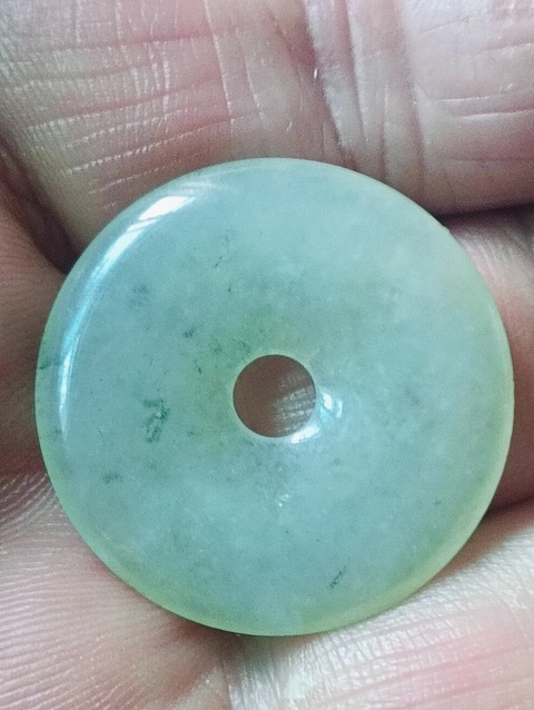 古玩玉器天然翡翠“平安扣”拍賣,當前價格78元