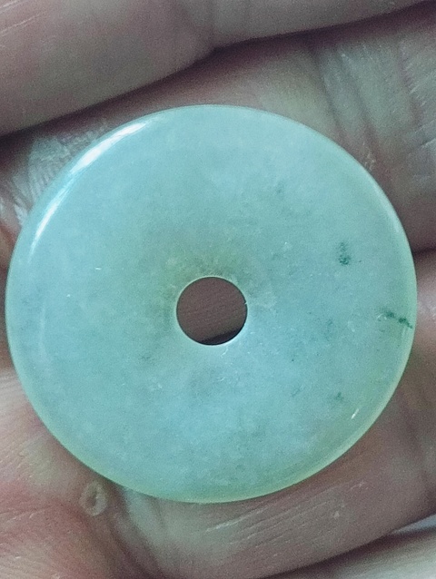 古玩玉器天然翡翠“平安扣”拍賣,當前價格78元