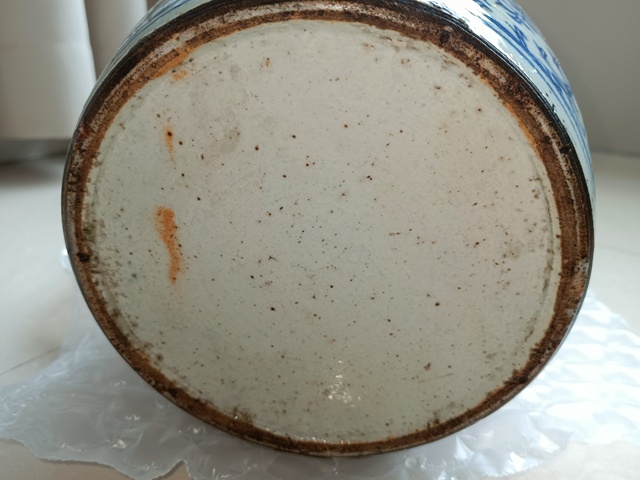 古玩陶瓷纏枝花囍字紋罐真品鑒賞圖