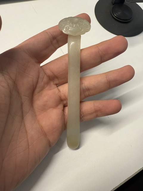古玩玉器白玉書箋真品鑒賞圖