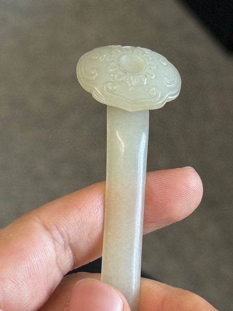 古玩玉器白玉書箋真品鑒賞圖
