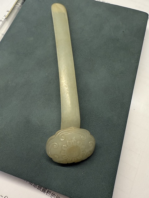 古玩玉器白玉書箋真品鑒賞圖