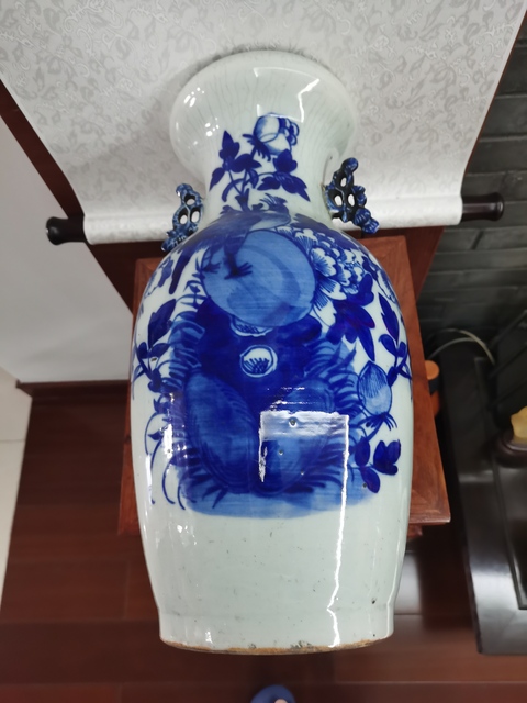 古玩陶瓷花鳥紋青花瓶拍賣，當前價格2800元