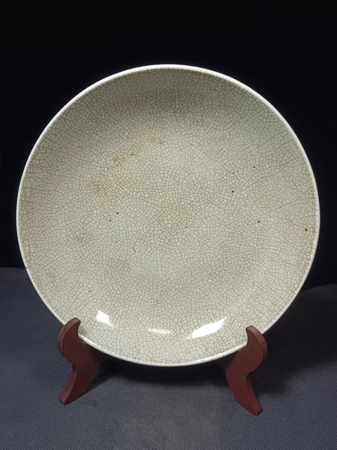 古玩陶瓷(全品)清三代乾隆7星哥釉超大盤尺寸直徑:27厘米拍賣,當前價格2800元