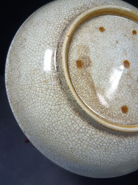 古玩陶瓷(全品)清三代乾隆7星哥釉超大盤尺寸直徑:27厘米拍賣,當前價格2800元
