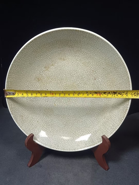 古玩陶瓷(全品)清三代乾隆7星哥釉超大盤尺寸直徑:27厘米拍賣,當前價格2800元