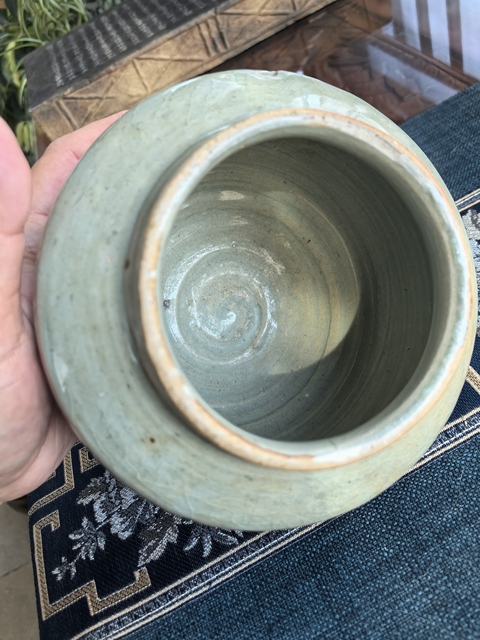 古玩陶瓷元末明初·龍泉青瓷罐拍賣,當前價格2200元