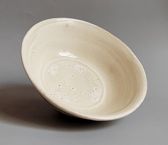 古玩陶瓷元代白釉盞拍賣,當前價格38元