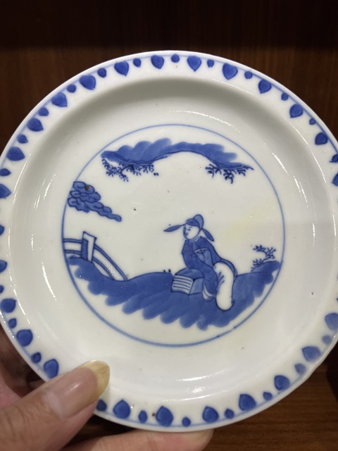 古玩陶瓷明天啟崇禎高士圖青花盤(pán)拍賣(mài),當(dāng)前價(jià)格6000元