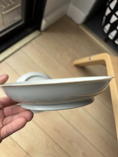 古玩陶瓷白釉盤真品鑒賞圖