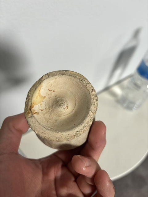 古玩陶瓷青白釉撇口瓶真品鑒賞圖