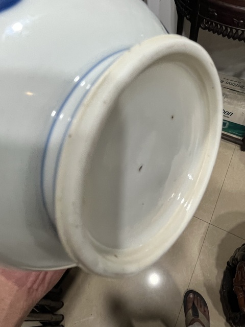 古玩陶瓷瑞獸紋青花蒜頭瓶真品鑒賞圖