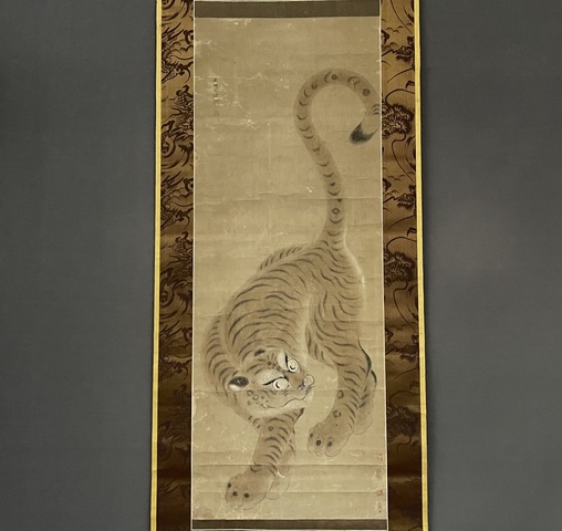 古玩字畫猛虎圖真品鑒賞圖