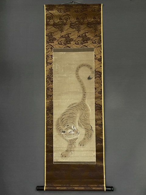 古玩字畫猛虎圖真品鑒賞圖