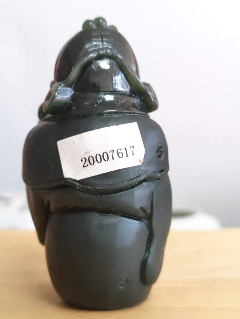 古玩玉器和田玉雕“財神”擺件拍賣，當前價格1600元