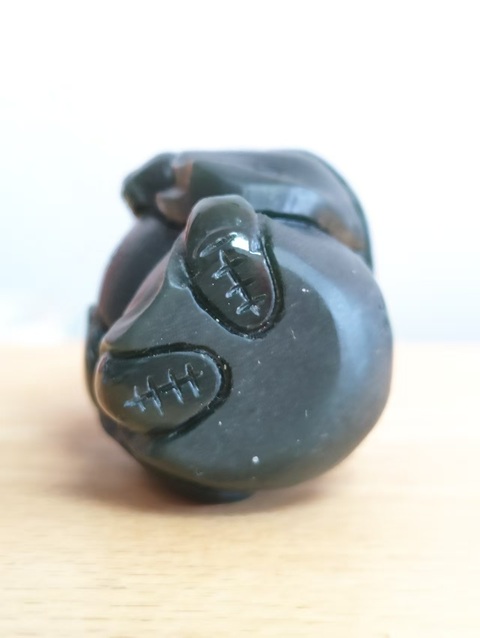 古玩玉器和田玉雕“財神”擺件拍賣，當前價格1600元
