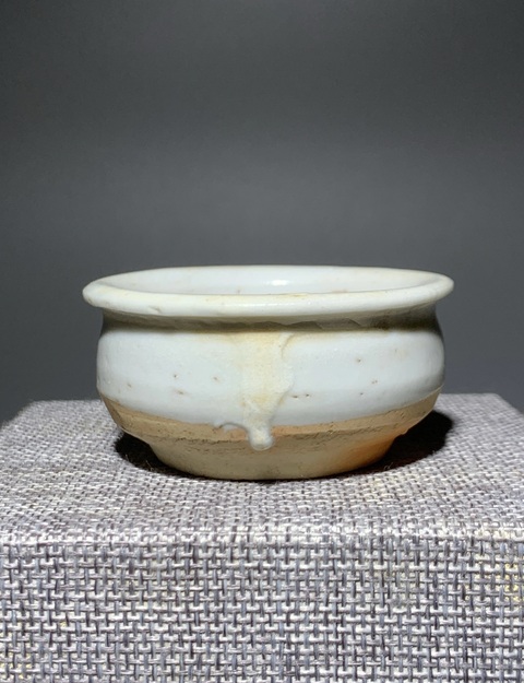 古玩陶瓷德化窯白釉小琴爐真品鑒賞圖