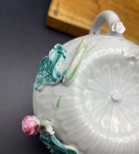 古玩陶瓷清雍正 粉彩山水紋執壺真品鑒賞圖
