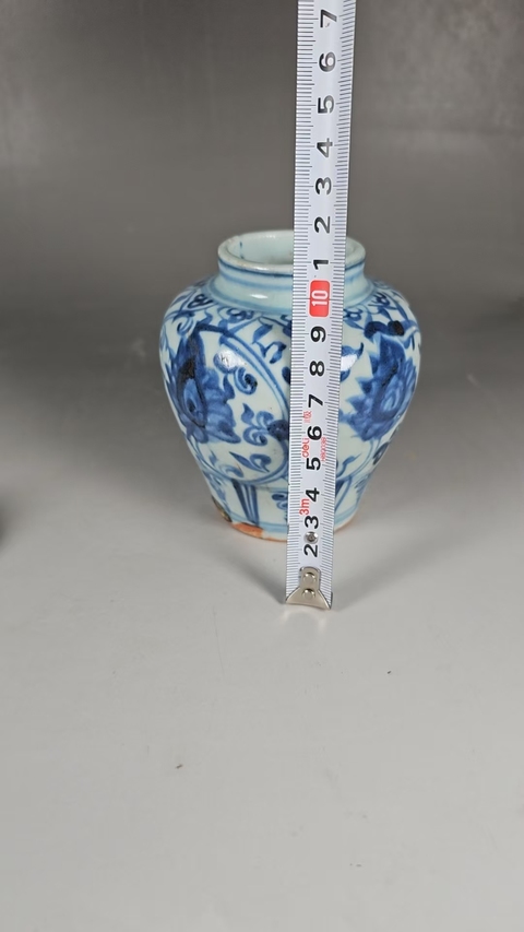 古玩陶瓷青花花卉紋蓋罐拍賣，當前價格13800元