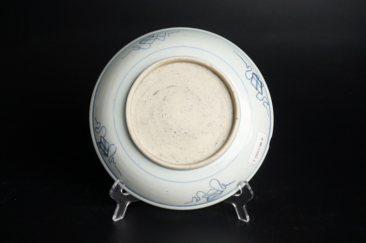 古玩陶瓷清乾隆·青花壽字紋盤真品鑒賞圖