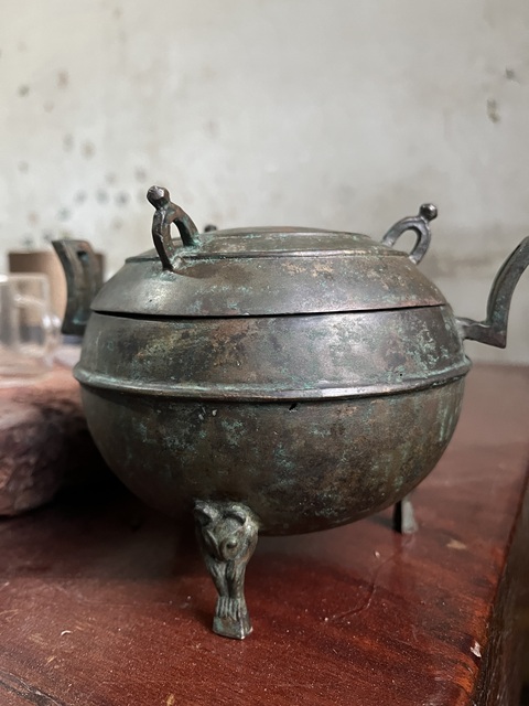古玩銅器三足鼎真品鑒賞圖