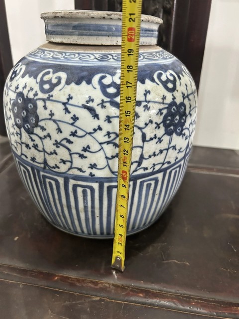 古玩陶瓷青花蓋罐(圖1)拍賣,當前價格3500元