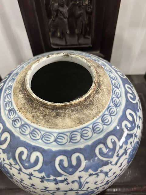 古玩陶瓷青花蓋罐(圖1)拍賣,當前價格3500元