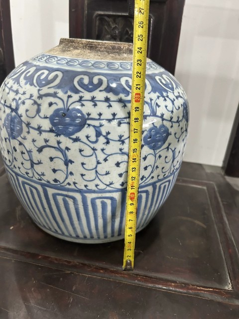 古玩陶瓷青花蓋罐(圖1)拍賣,當前價格3500元