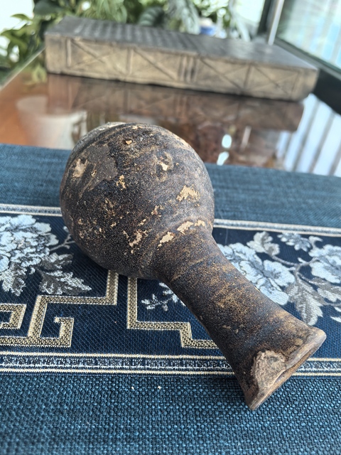 古玩陶瓷宋代·吉州窯褐釉撇口瓶拍賣，當(dāng)前價(jià)格1380元