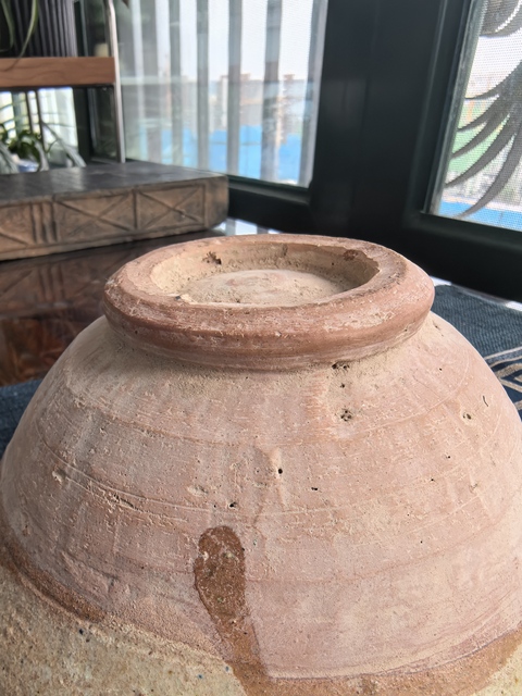 古玩陶瓷元代·綠釉刻花碗拍賣，當前價格2300元