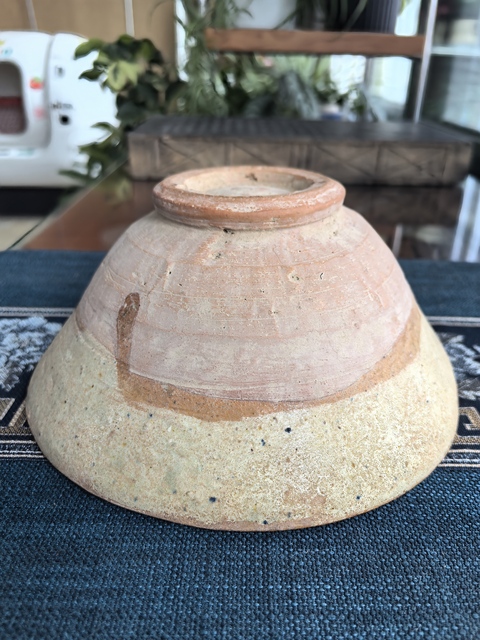 古玩陶瓷元代·綠釉刻花碗拍賣，當前價格2300元