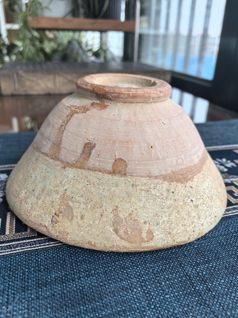 古玩陶瓷元代·綠釉刻花碗拍賣，當前價格2300元