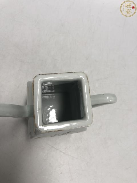 古玩陶瓷民國余遠生粉彩桃花侍女方壺拍賣，當前價格1180元