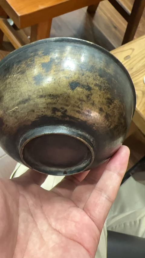 古玩銅器銅碗真品鑒賞圖